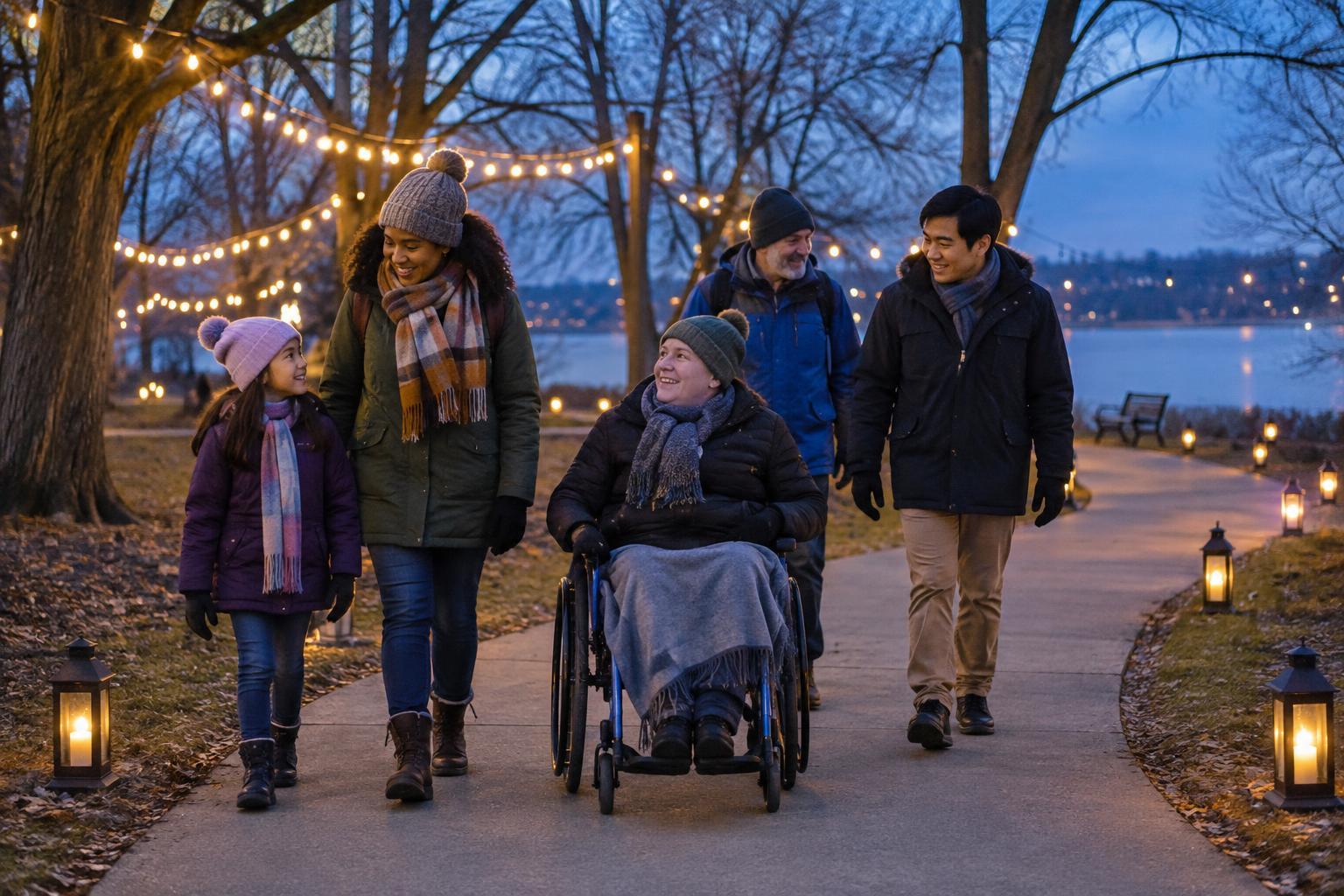 How to Host a Winter Lights Walk That Welcomes Everyone