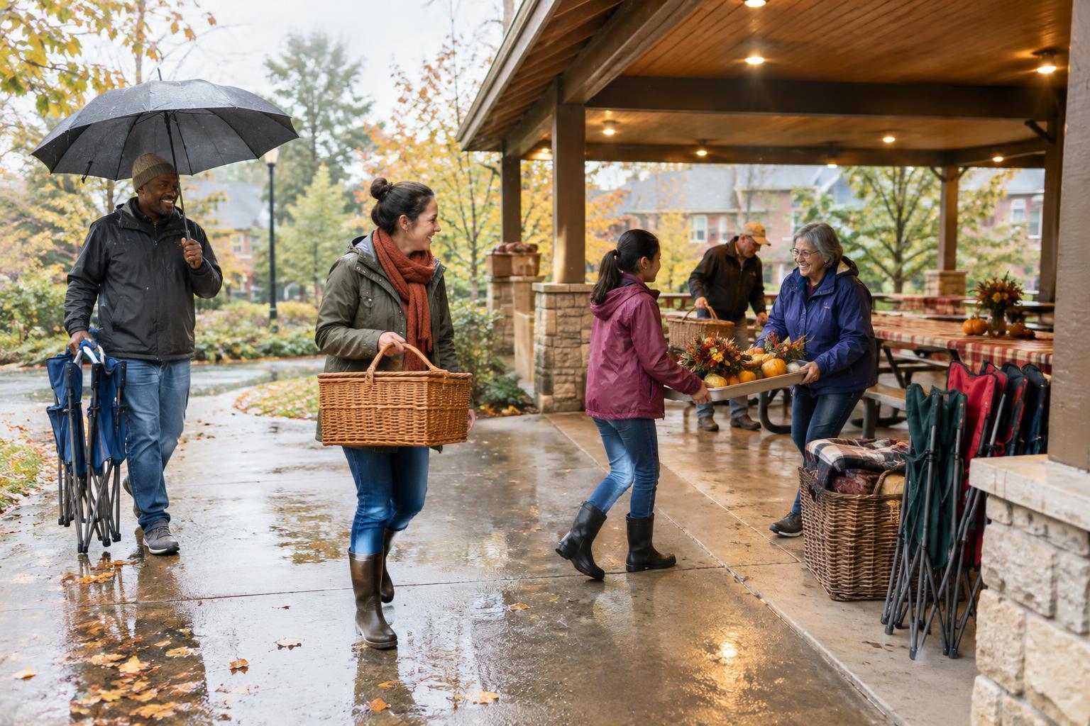 How to Make a Weather Backup Plan for a Neighborhood Tradition